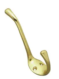 Superior Brass Hat Coat Hook PB 100mm SUP4194