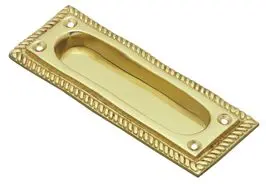 Superior Brass Flush Pull Georgian PB 125x45mm SUP4222