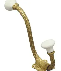 Superior Brass Hat Coat Hook PB 150mm SUP4233
