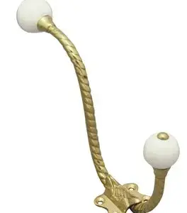 Superior Brass Hat Coat Hook PB 140mm SUP4235