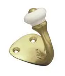 Superior Brass Single Hook PB Porcelain End SUP4241