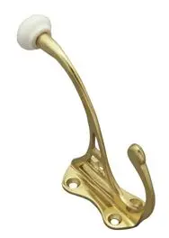 Superior Brass Hat Coat Hook PB 110mm SUP4243