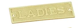 Superior Brass Ladies Sign PB 45x150mm SUP4280