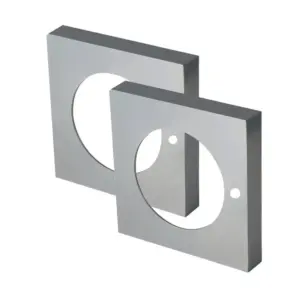 Superior Brass Square Adaptor Privacy Rose for Builders Choice Levers SC 52 SUP43539P