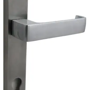Superior Brass Long Plate Entrance Set CC 85mm DDA Lever SC 225x32mm SUP43665E