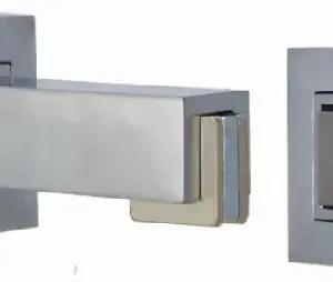 Superior Brass Door Stop Magnetic Wall Mount Square SC 75mm SUP43729