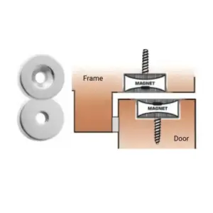 Superior Brass Magnetic Door Catches SSS 25x6mm SUP43732