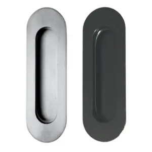 Superior Brass Flush Pull Concealed FixLong Oval SSS 120x40mm SUP43744
