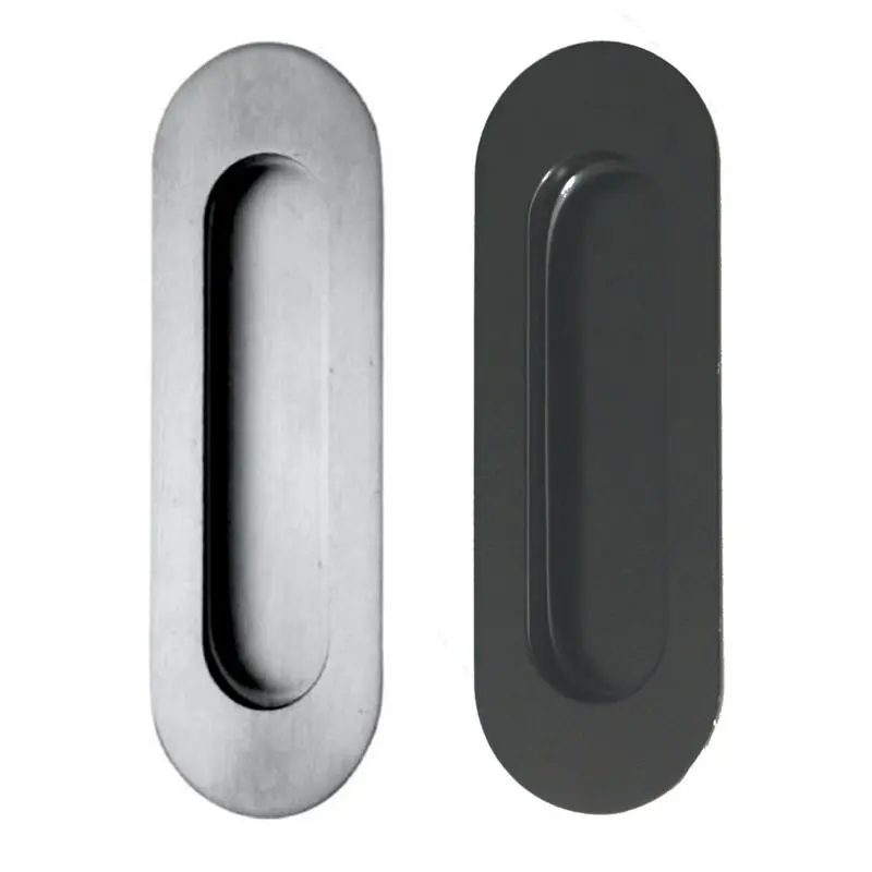 Superior Brass Flush Pull Concealed FixLong Oval SSS 120x40mm SUP43744