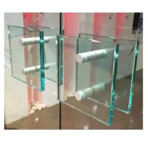 Superior Brass Entrance Handle Tempered Glass Double 170mm SUP43932