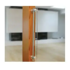 Superior Brass Entrance Handle Tempered Glass Double 550mm SUP43934