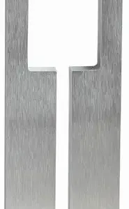 Superior Brass Entry Handle Blade Design Double Satin Chrome 450mm SUP43936