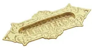 Superior Brass Letter Plate Fancy PB 80x190mm SUP4407
