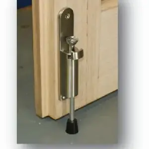 Superior Brass Door Stop Foot Operated Spring Release SC 185mm SUP44099