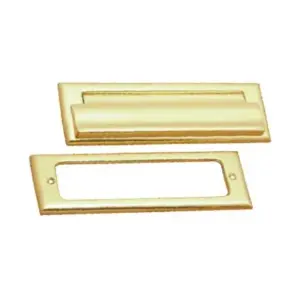 Superior Brass Letter Plate FrontBack Set PB 75x220mm SUP4410