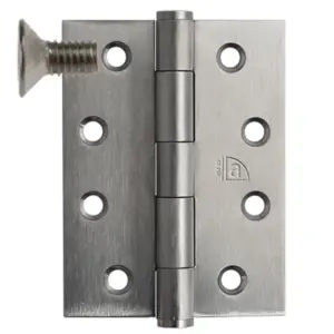 Superior Brass SS Hinge Fix Pin M5 12mm Metal Thread Screws SSS 100x75mm SUP45108MT