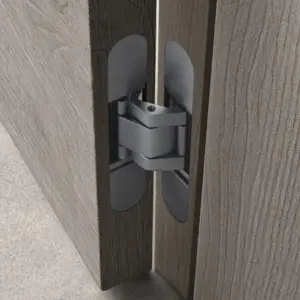 Superior Brass Concealed Hinge Satin Stainless Steel Finish 140x28mm SUP45225