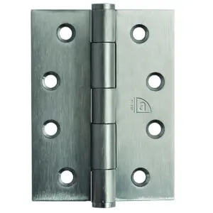 Superior Brass 316SS Fixed Pin Hinge SSS 100x75mm inc screws pair SUP45316