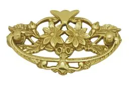 Superior Brass Cabinet Fitting Flowers PB 46x95mm SUP4664