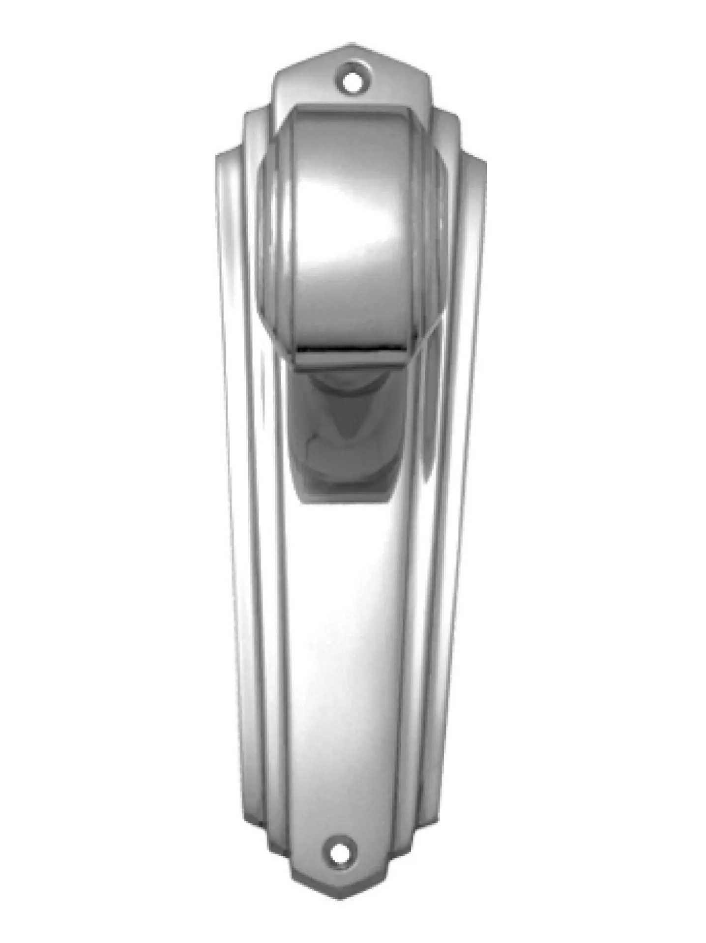Superior Brass Art Deco Knob Latch Passage Set SC 203x63mm SUP47040