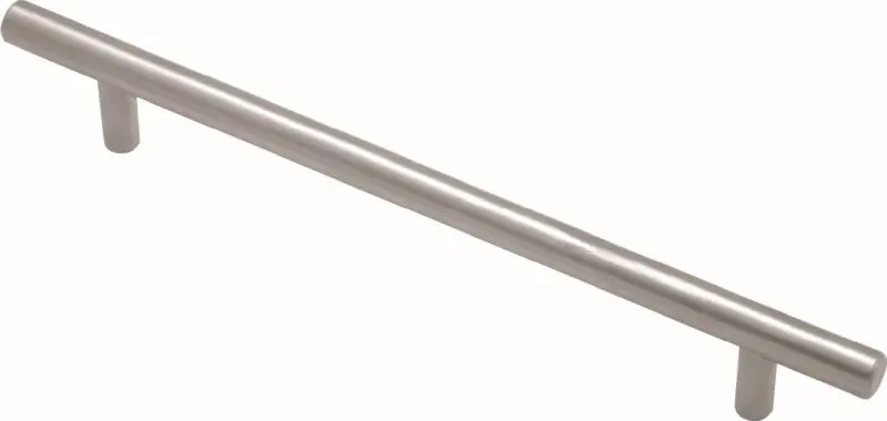 Superior Brass Kitchen Handle Satin SSteel 12mm diam Round 196mm SUP48729