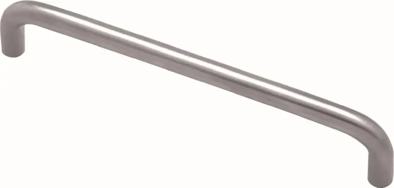 Superior Brass Kitchen Handle D Satin SSteel 12mm Round 362mm SUP48758