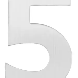 Superior Brass Architectural Numeral No5 316 SSteel 150mm SUP48925
