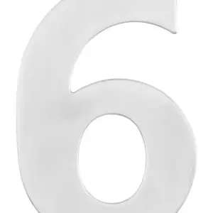 Superior Brass Architectural Numeral No6 316 SSteel 150mm SUP48926