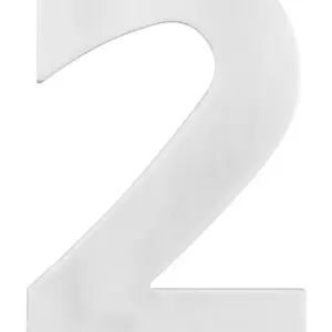 Superior Brass Architectural Numeral No2 316 SSteel 255mm SUP48932