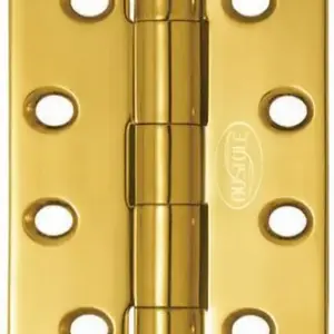 Superior Brass Butt Hinge Fixed Pin inc screws PB 89x89mm SUP5006
