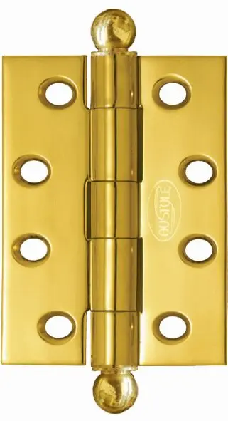 Superior Brass Butt Hinge Ball Tip Loose Pin inc screws PB 85x60mm SUP5016