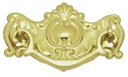 Superior Brass Cabinet Fitting PB 39x65mm SUP5332