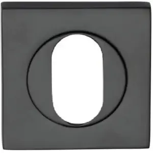 Superior Brass Square Escutcheon Oval Builders Choice Range Black SUP53537