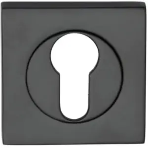 Superior Brass Square Escutcheon Euro Builders Choice Range Black 52mm SUP53538