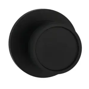 Superior Brass Recessed Face Knob Passage Set Black 73mm Rose SUP53557