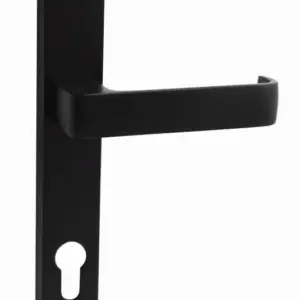 Superior Brass Long Plate Passage Set CC 85mm DDA Lever Black 225x32mm SUP53665