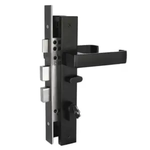 Superior Brass Long Plate myLock CC 85mm DDA Lever Black 225x32mm SUP53665M