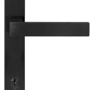 Superior Brass Long Plate Entrance Set CC 85mm Black 225x32mm SUP53670E