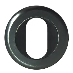 Superior Brass Escutcheon Oval Black 40mm SUP53705