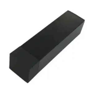 Superior Brass Door Stop Square Bolt Fix Matt Black 75mm SUP53711