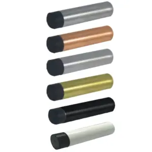 Superior Brass Wall Mount Tubular Door Stop Black 75mm SUP53717