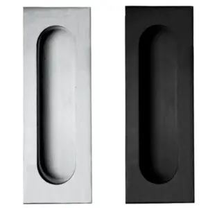 Superior Brass Flush Pull Black 100x50mm SUP53739