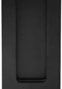 Superior Brass Flush Pull Rectangle Euro Cyl Hole Black 200mm SUP53754E