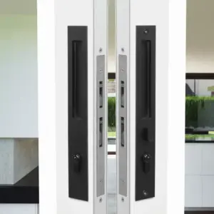 Superior Brass Flush Pull BacktoBack suits mylock 295x40mm Black SUP53756