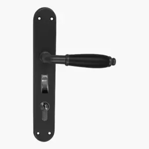 Superior Brass Lever Handle myLOCK Entrance Set Black 255x42mm SUP53820M