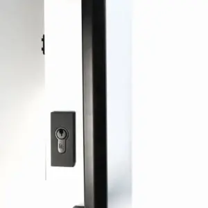 Superior Brass Entry Handle Offset Tapered Face Double Black 325mm SUP53926