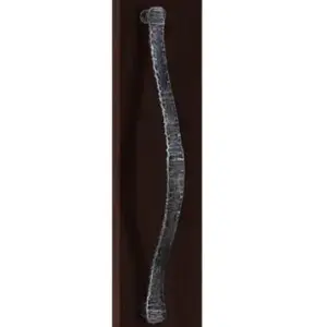 Superior Brass Entrance Handle Rustic Black Textured Double 600mm SUP53958