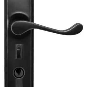 Superior Brass Lever Entrance Set myLOCK Black 200x48mm SUP54176M