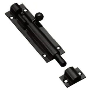 Superior Brass Barrel Bolt 25mm Throw Black 75mm SUP54267