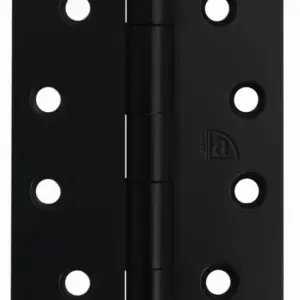 Superior Brass Butt Hinge Fixed Pin inc screws Black 100x75x25mm SUP55108
